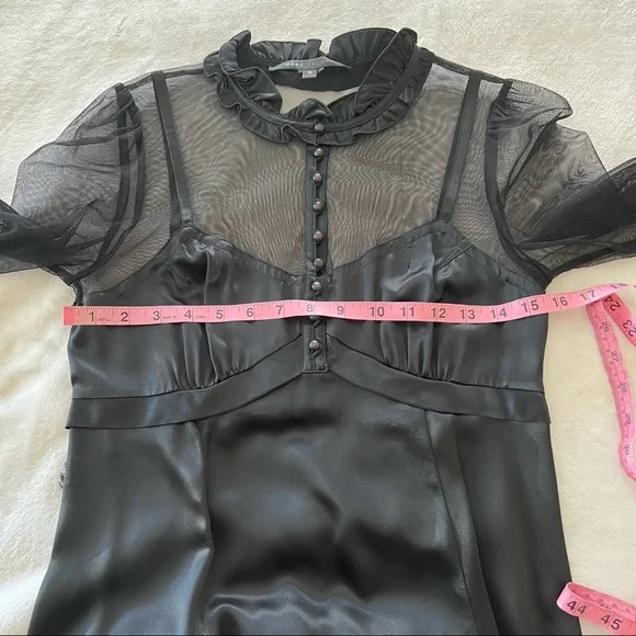 Marc Jacobs 100% Silk 1930s Victorian Style A-Line Dress - Picture 6 of 8